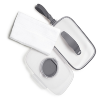 Skip Hop Grab & Go Up to 25 Wipes Case, Grey Overhead_Plunge