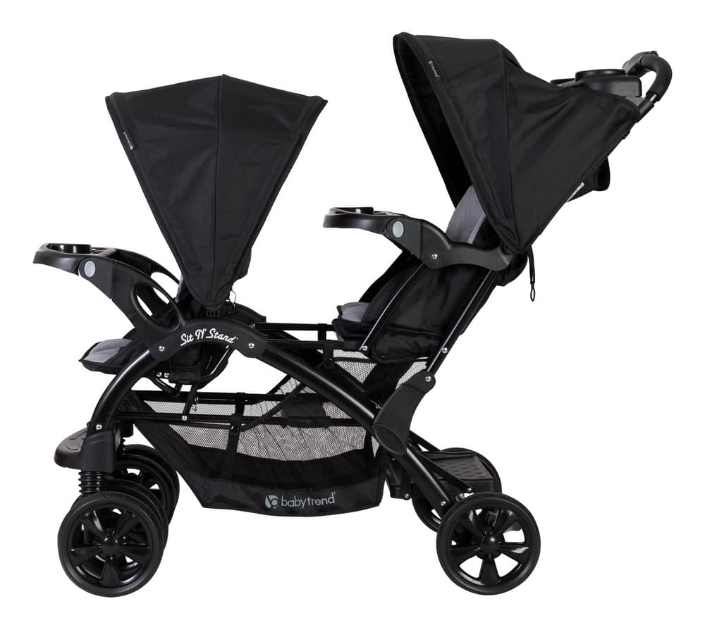 double stroller with a sit and stand