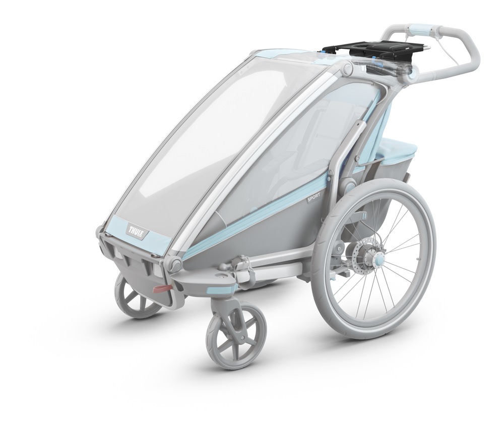 Thule Organizer Sport Console for Stroller w/ Cup Holder, Black