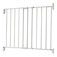 Safety 1st Top of Stairs Metal Gate, White Front_Angled_Left