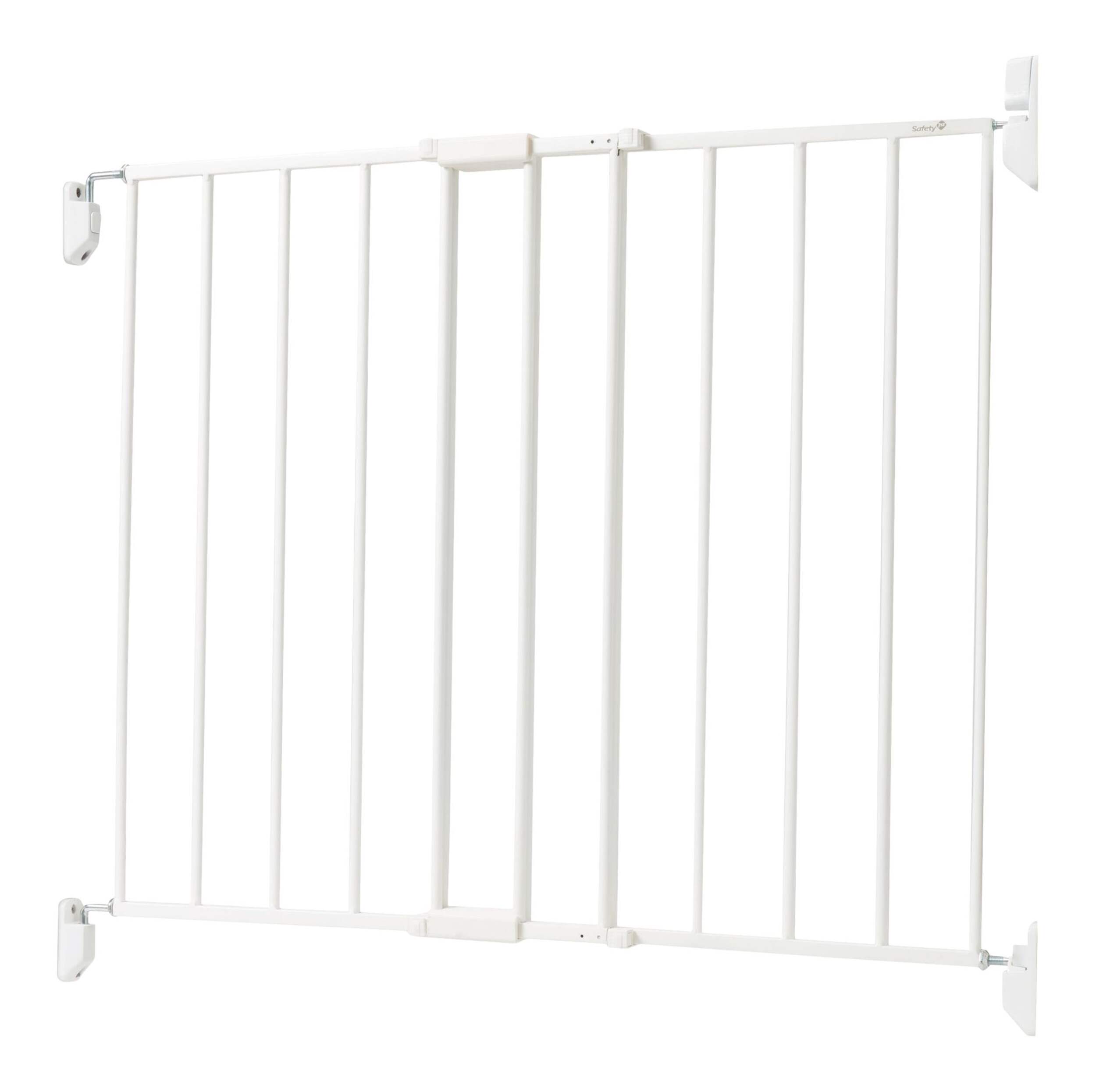 Safety 1st Top of Stairs Metal Gate, White Front_Angled_Left