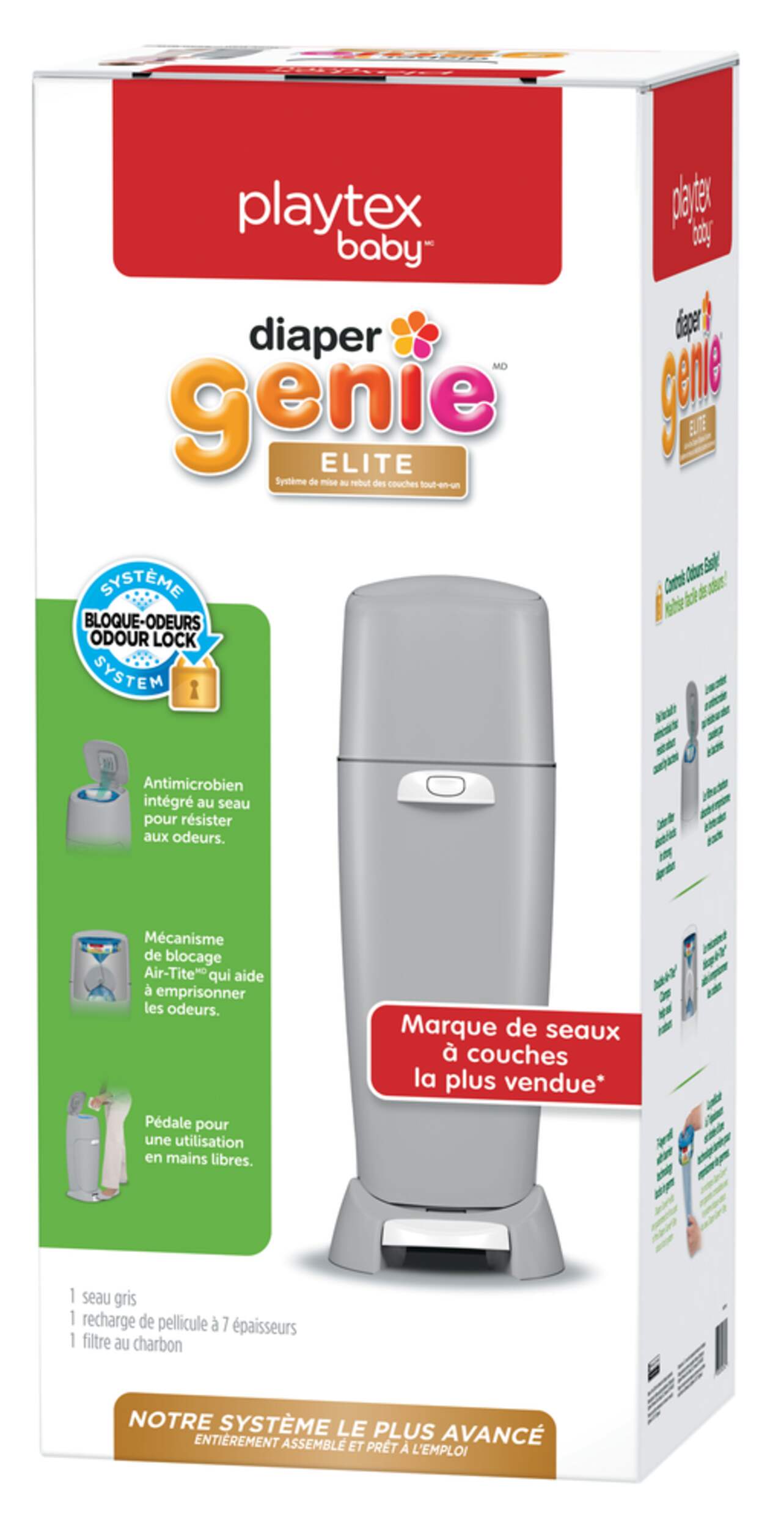 Playtex Diaper Genie Elite Poubelle à couches avec pédale Canadian Tire