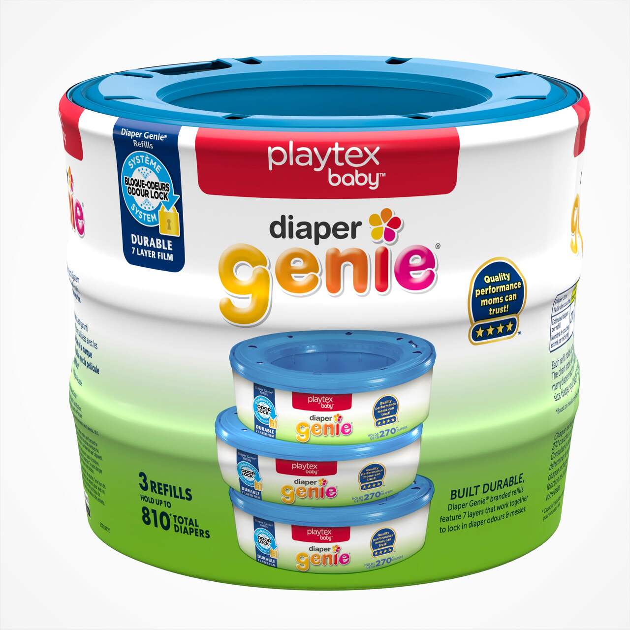Playtex Diaper Genie - Recharges de sac pour poubelle à couches, 3