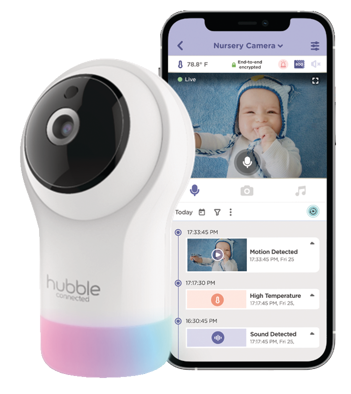 Hubble Nursery Pal Glow Canada, Smart HD Baby Monitor, HCS101EF