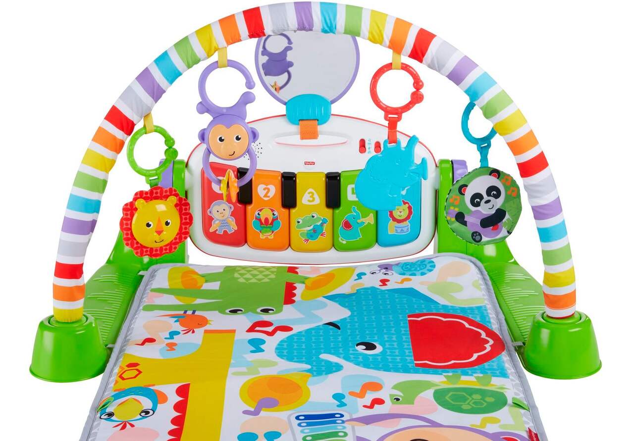 Fisher-Price Deluxe Kick & Play Piano Gym - Green