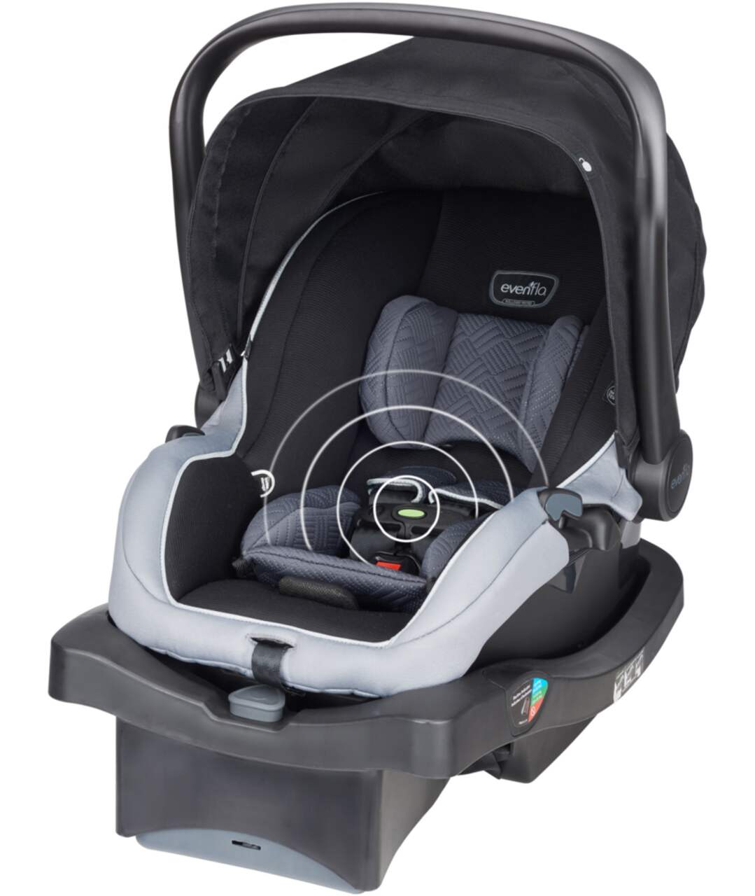 Evenflo infant car seat with outlet sensorsafe