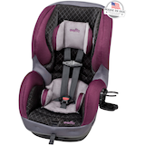 Evenflo SureRide Convertible Car Seat, Sugarplum Front_Angled_Left