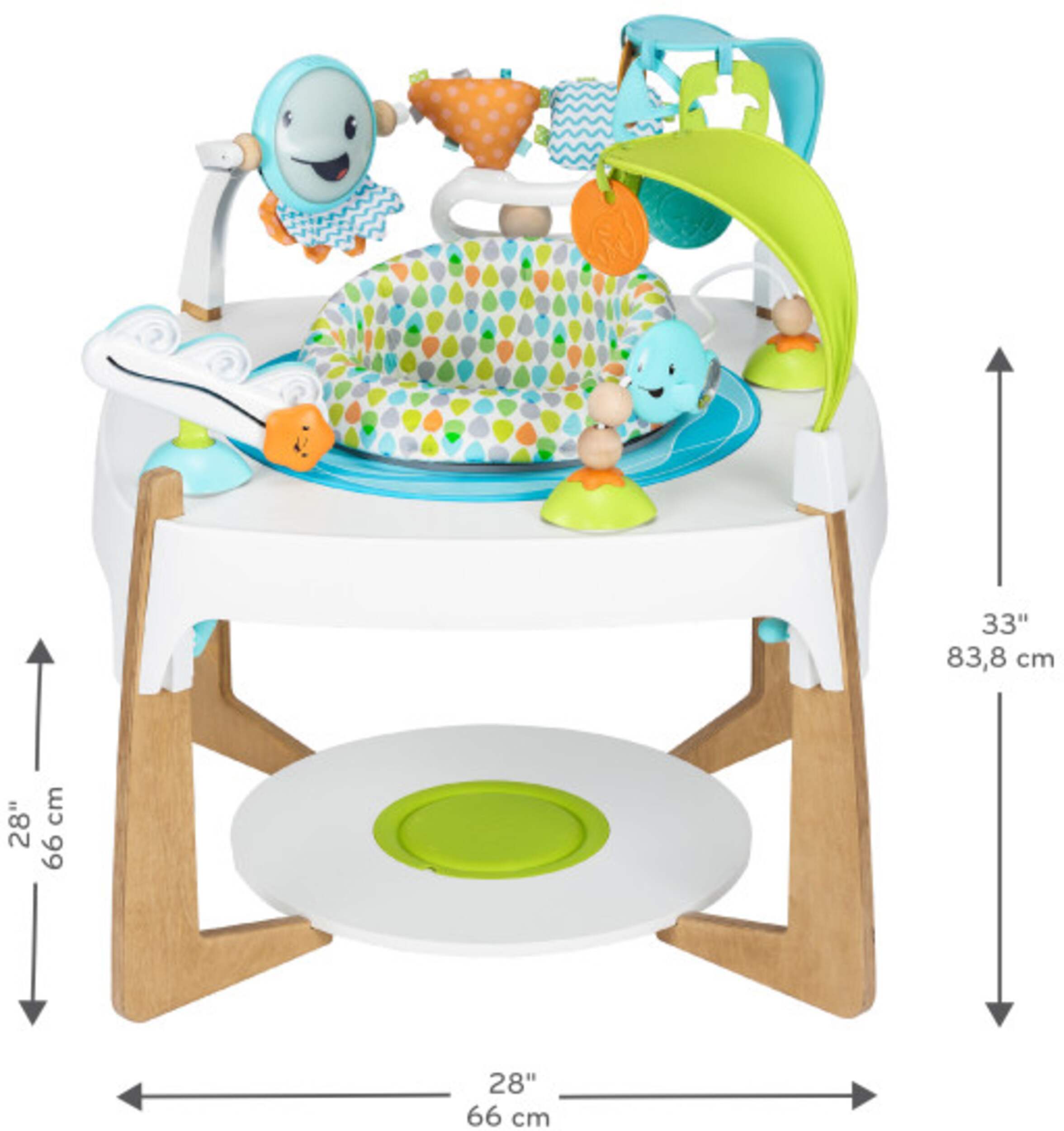 Evenflo ExerSaucer Gleeful Sea Centre d'activités et table d’art 2en