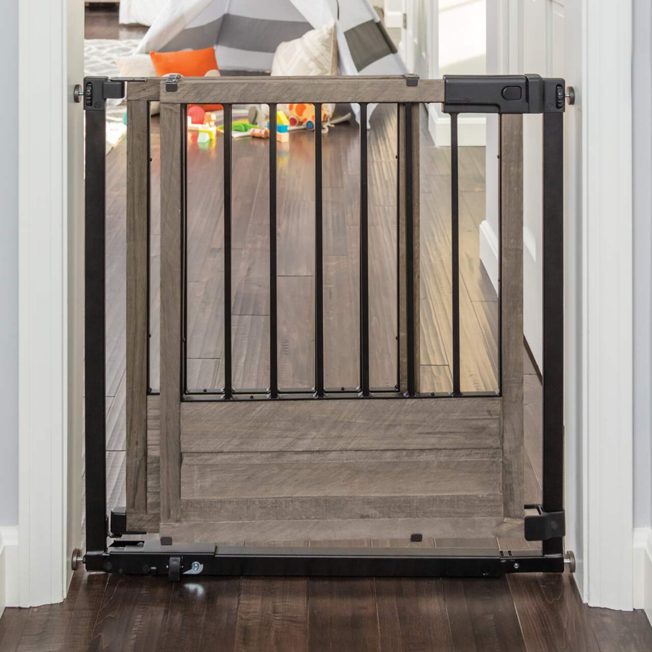 Summer infant rustic home sliding barn door style safety gate 2025