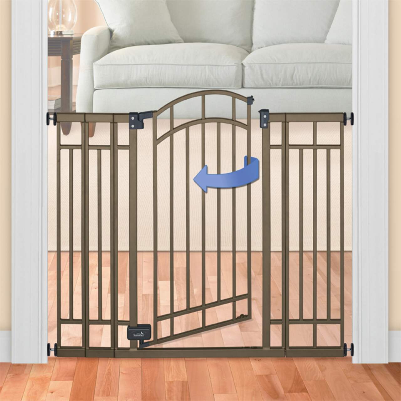 Summer Infant Deco Walk Thru Baby Gate Extra Tall Canadian Tire