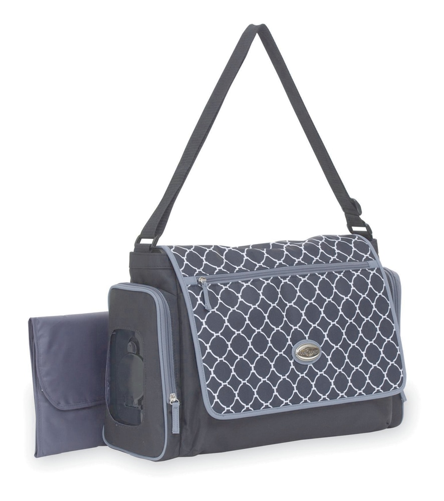 Baby Boom Deluxe Messenger Diaper Bag, Black Canadian Tire