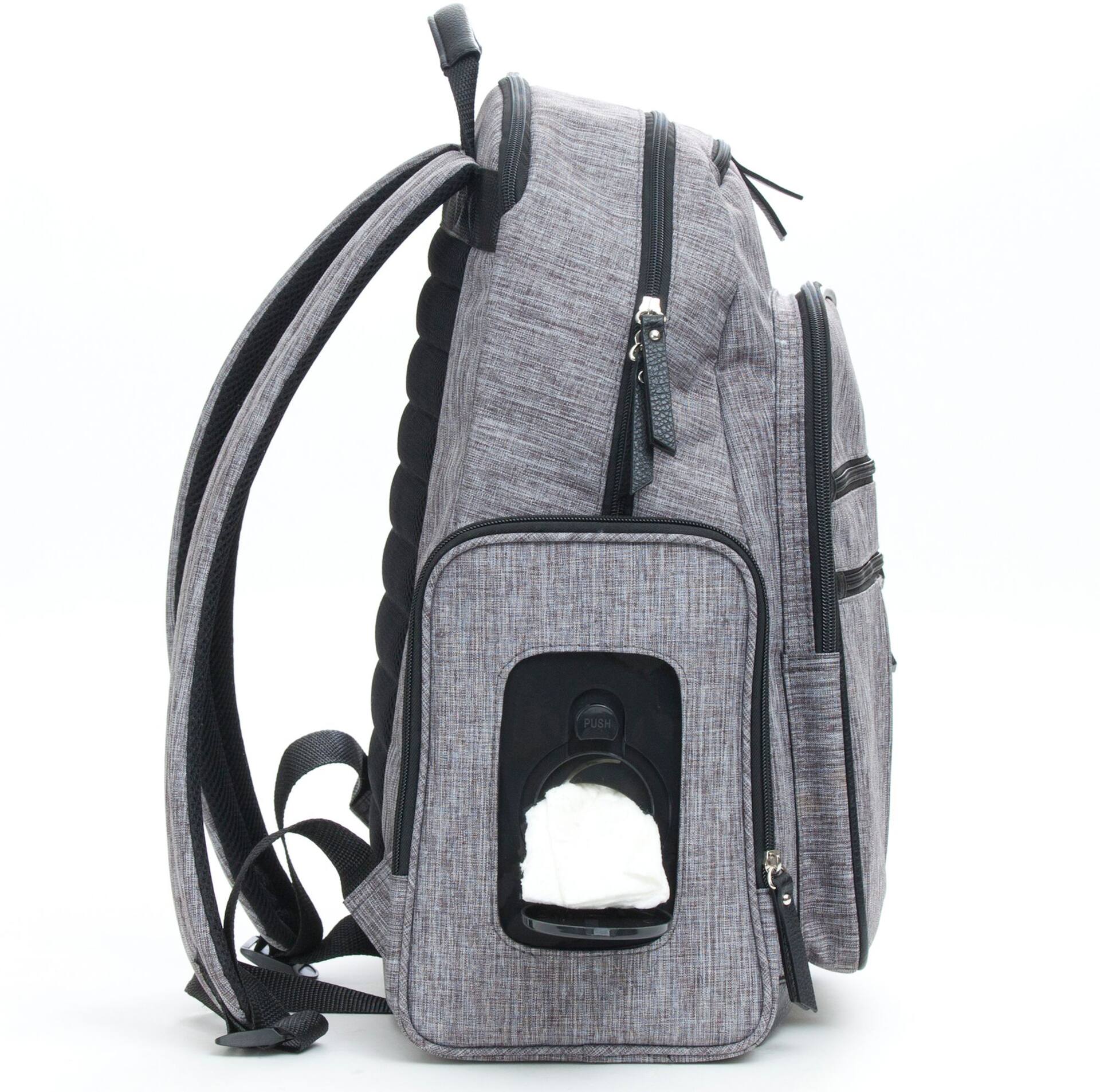 Diaper bag camera outlet bag