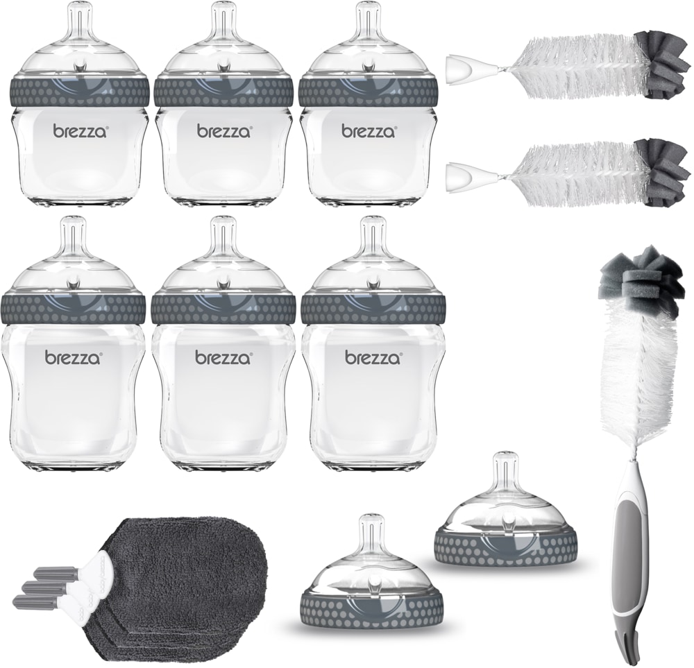 Baby Brezza Glass Baby Bottle Gift Set, 14pc Canadian Tire
