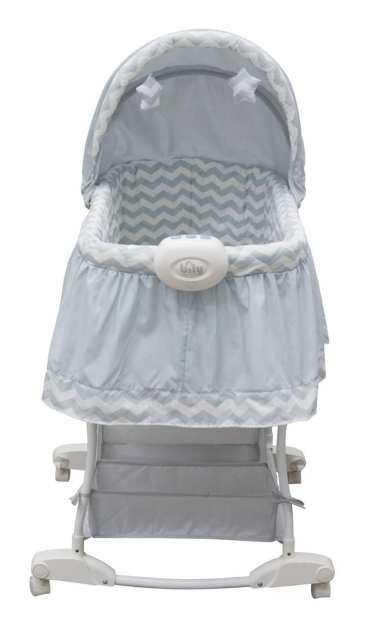 Bassinet with rocking top motion