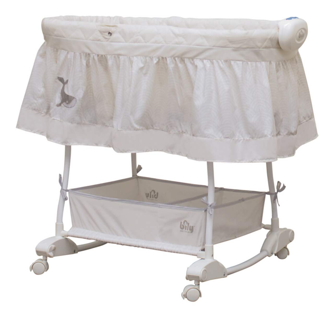Bassinet with deals rocking motion