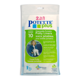 Potette Plus 2-in-1 Potty Liner Refills, 10-pc Front_Flat