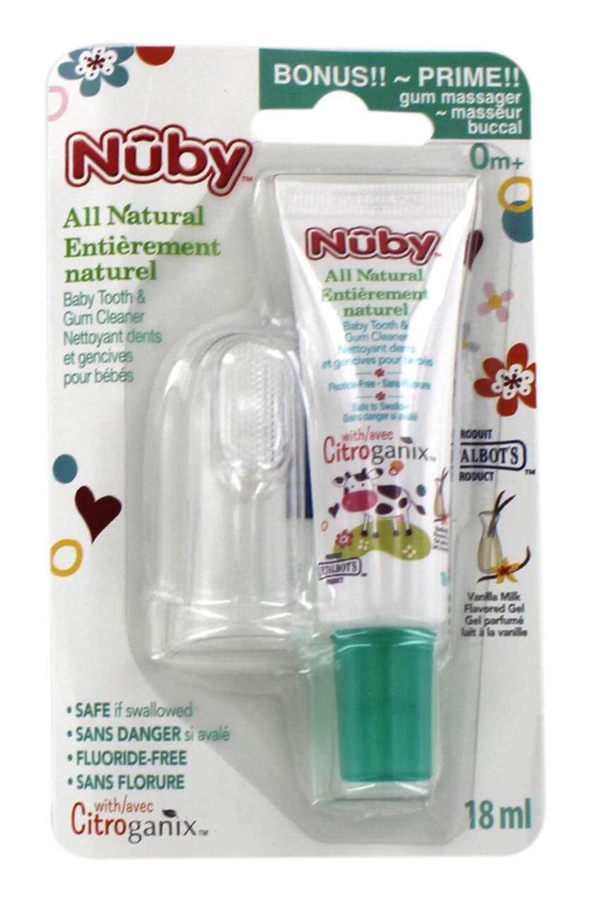 Nuby store finger toothbrush