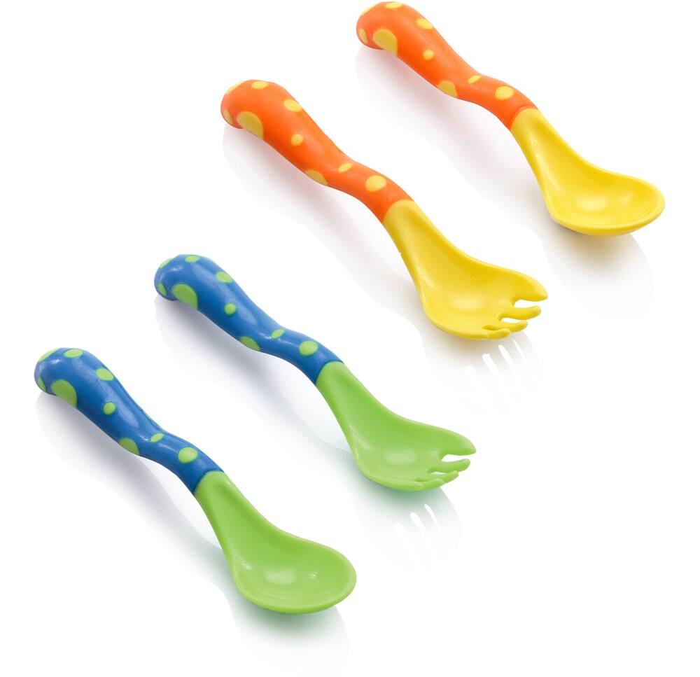 Nuby 4 pack on sale spoon and fork