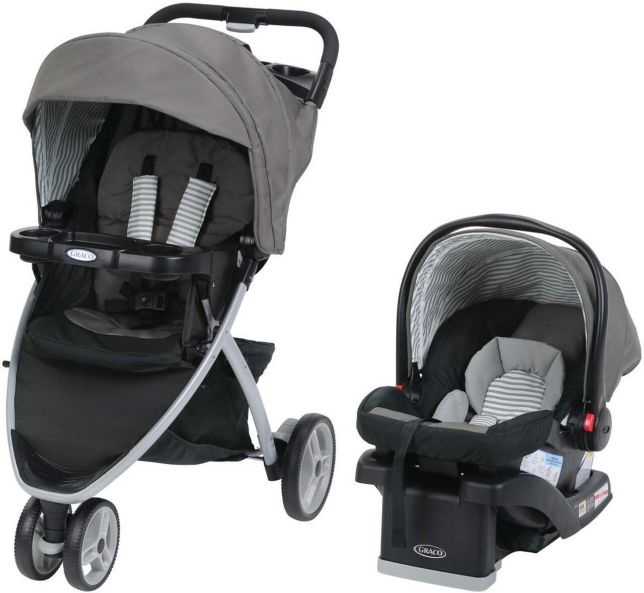 Graco Pace Travel System with SnugRide Click Connect 30 LX Infant Car Seat