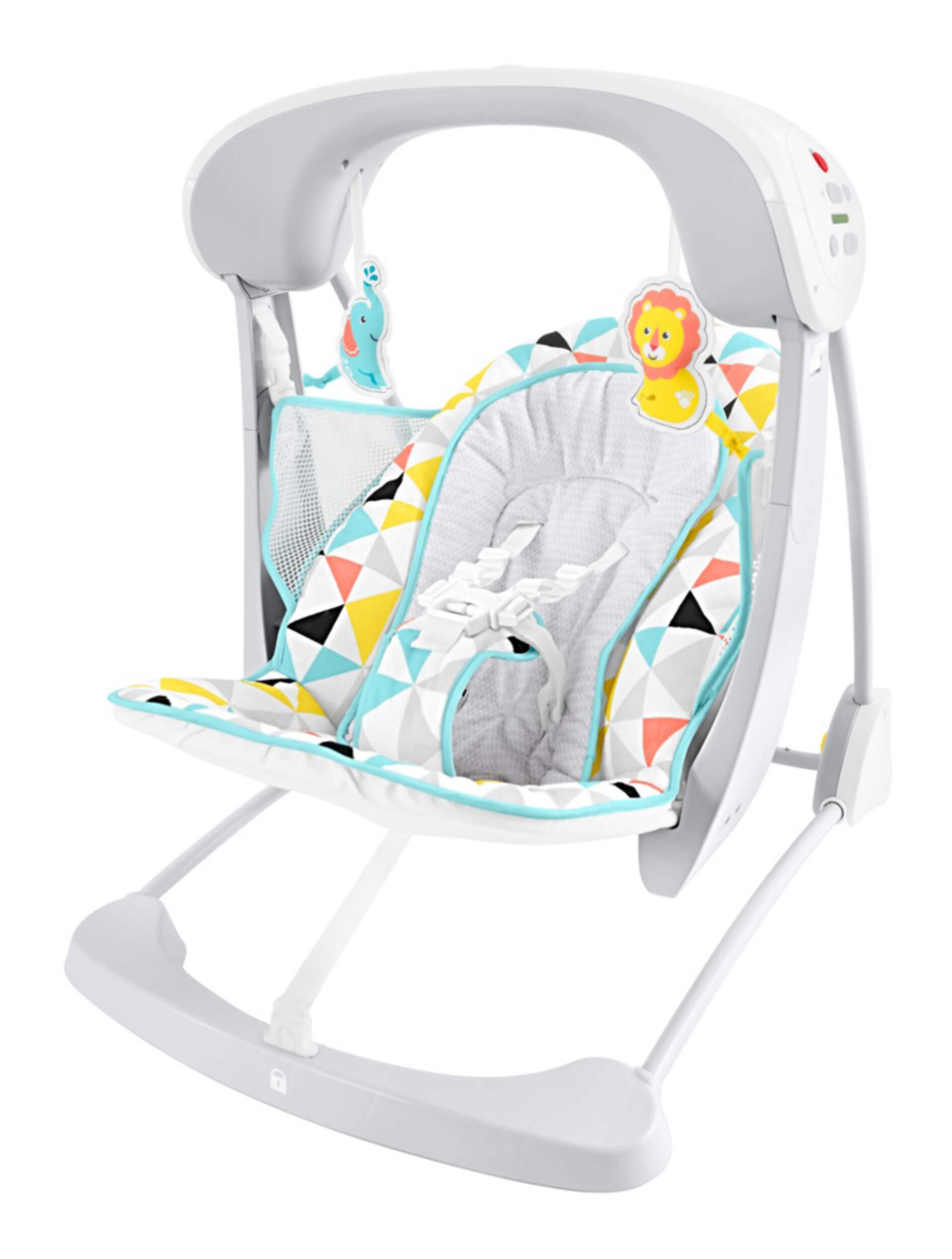 Fisher-Price - Siège balançoire de luxe pour bébé de voyage Front_Angled_Left