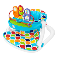 Fisher-Price Sit-Me-Up Floor Seat With Toy Tray Front_Angled_Left