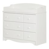 South Shore Angel Changing Table with 6-Drawers Front_Angled_Left
