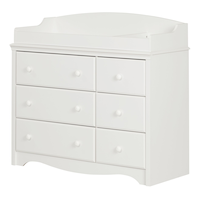 South Shore Angel Changing Table with 6-Drawers Front_Angled_Left