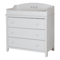 South Shore Cotton Candy Changing Table with Drawers Front_Angled_Left