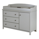 South Shore Cotton Candy - Table à langer avec pourtour Front_Angled_Left