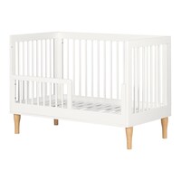 South Shore Balka - Barrière de transition pour lit de bébé, blanc uni Front_Angled_Right