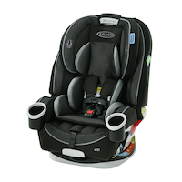 Graco 4Ever All-in-1 Convertible Car Seat, Raegan Front_Three_Fourths_Angled_Left