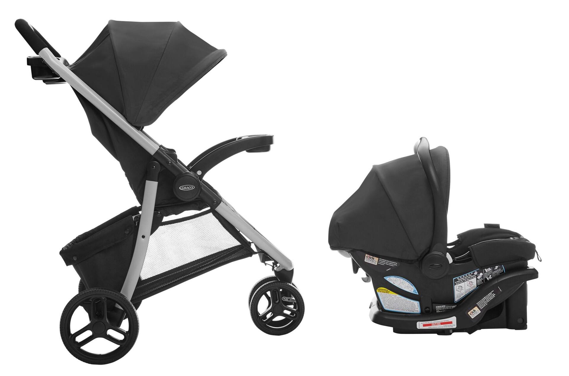 Graco pace store travel system zink