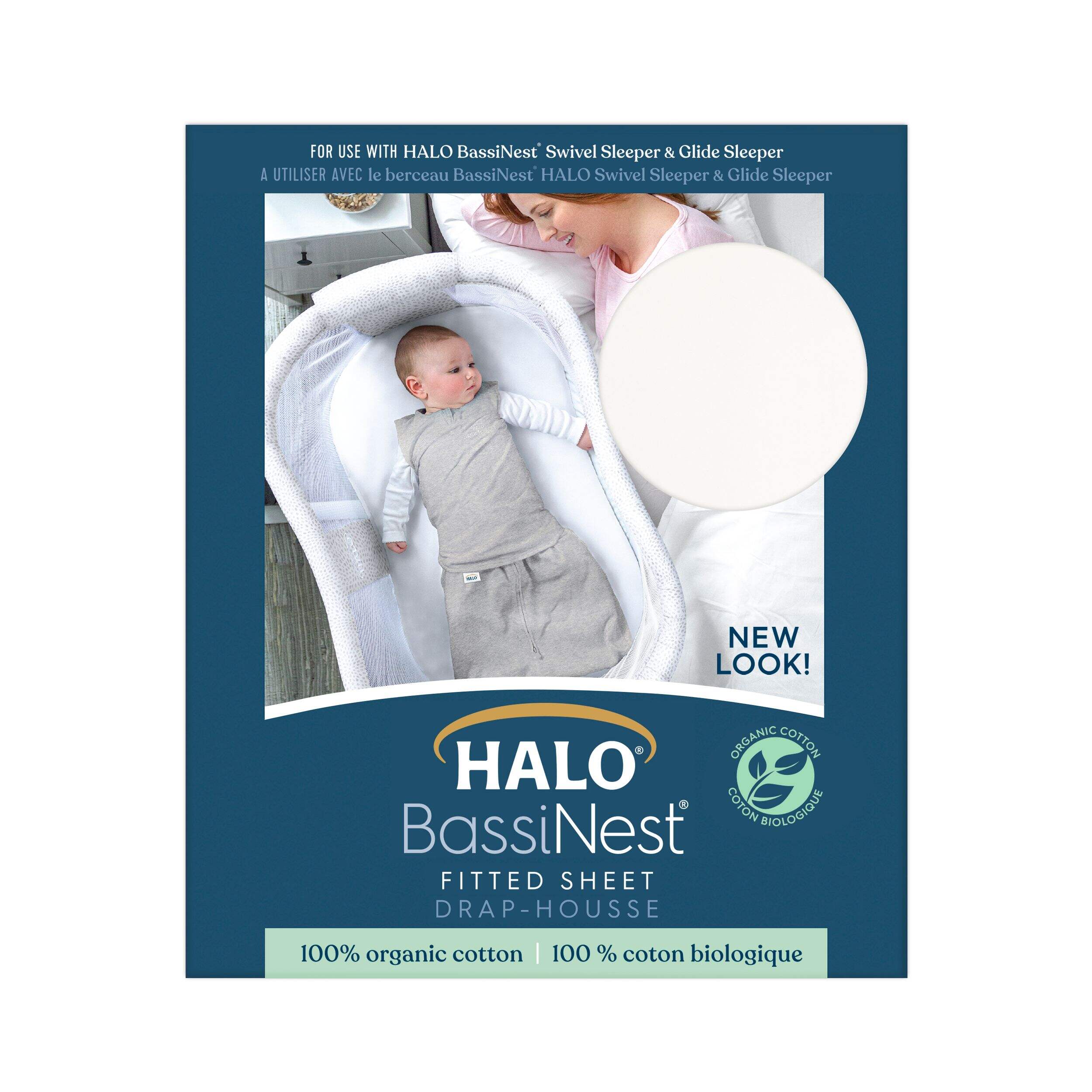 Halo BassiNest® Cotton Fitted Sheet, White Canadian Tire