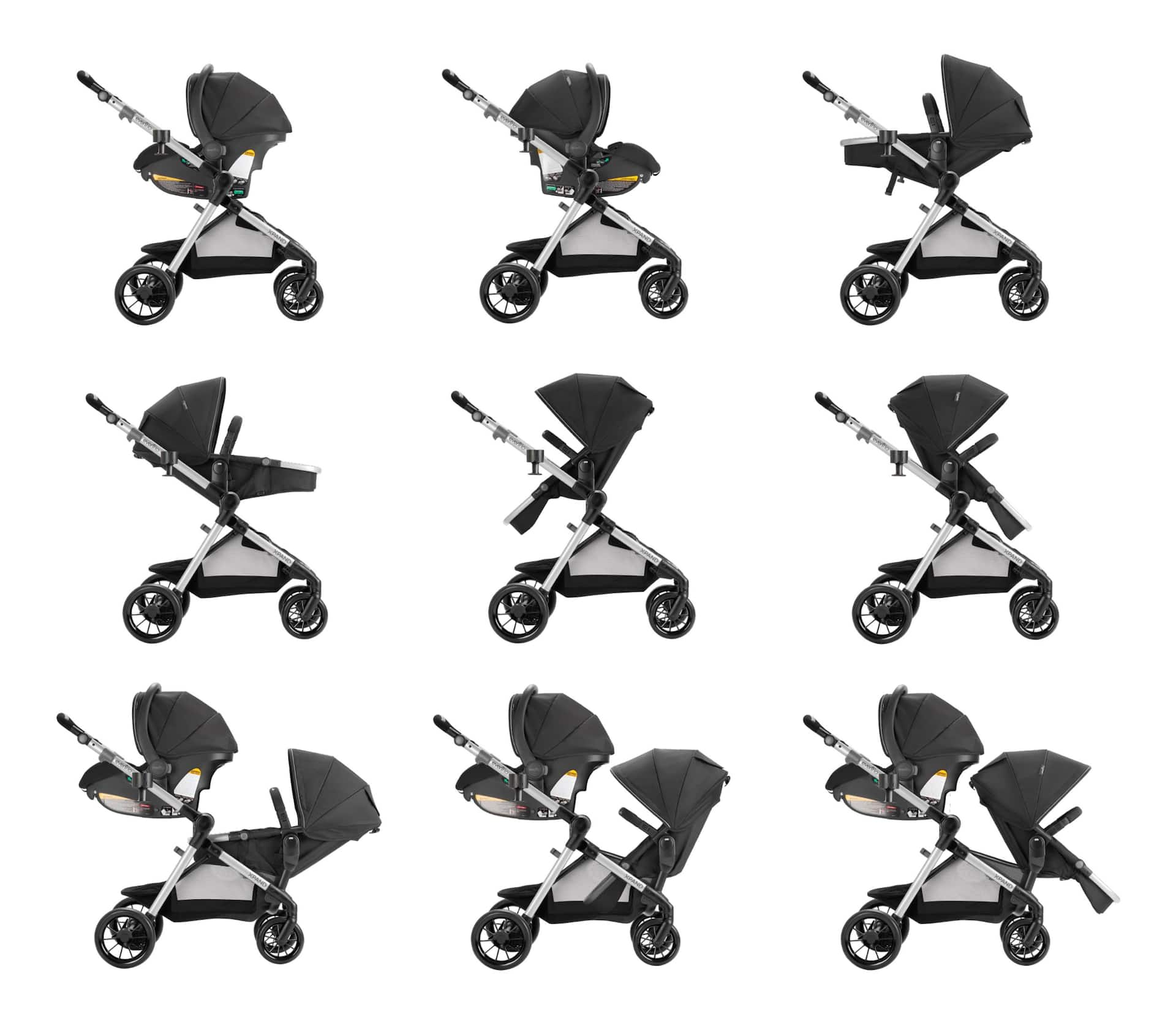 Evenflo pivot double sales stroller