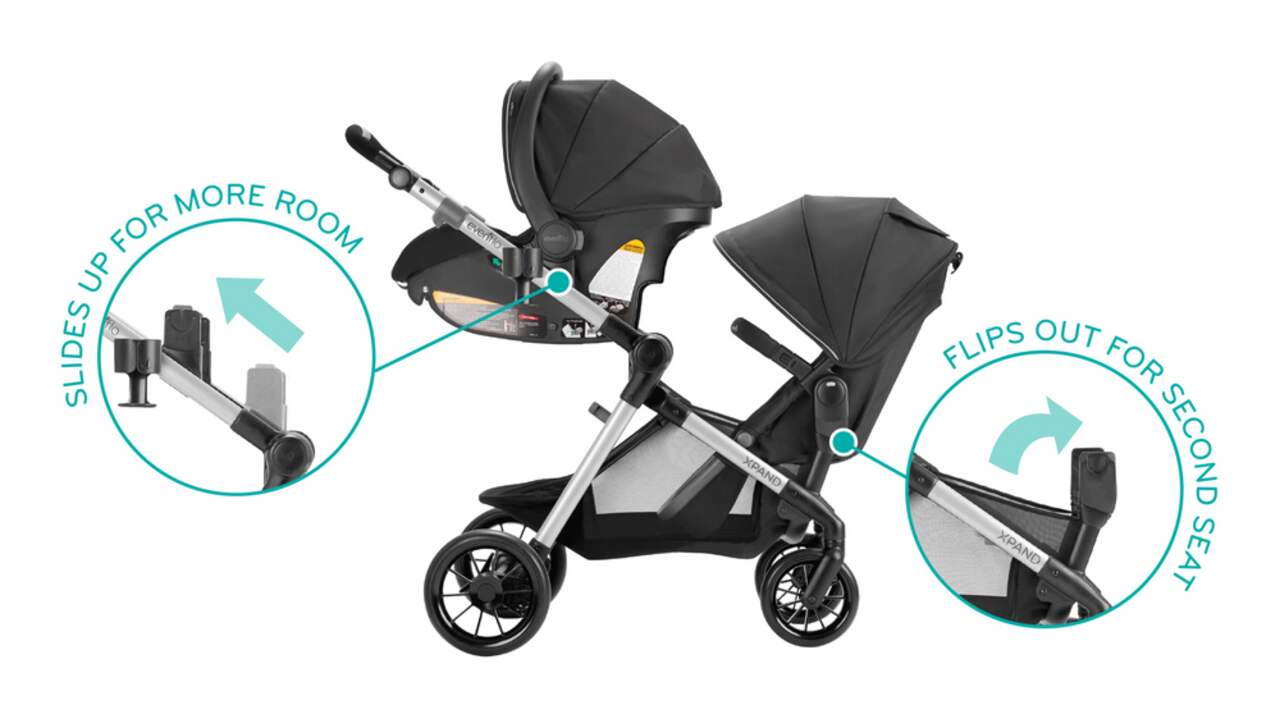 Evenflo pivot xpand modular travel hot sale system canada