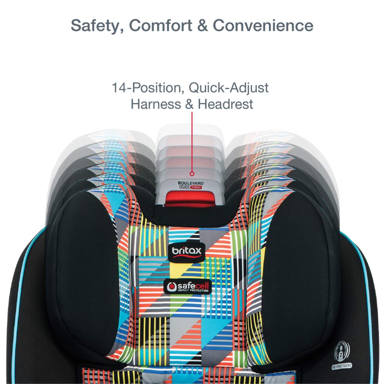 Britax Boulevard Click Tight 2 in 1 Convertible Car Seat Vector