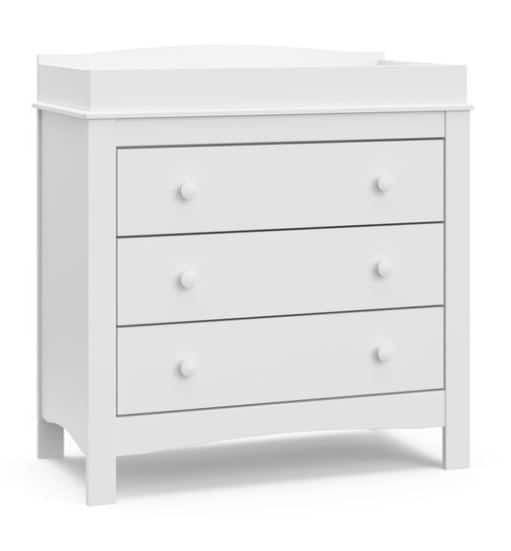 Graco Noah 3 Drawer Dresser with Changing Topper, White | Canadian Tire