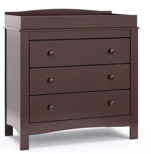 Espresso dresser on sale for nursery