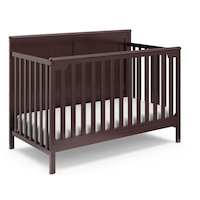 Storkcraft Alpine 4-in-1 Convertible Crib, Espresso Front_Three_Fourths_Angled_Right