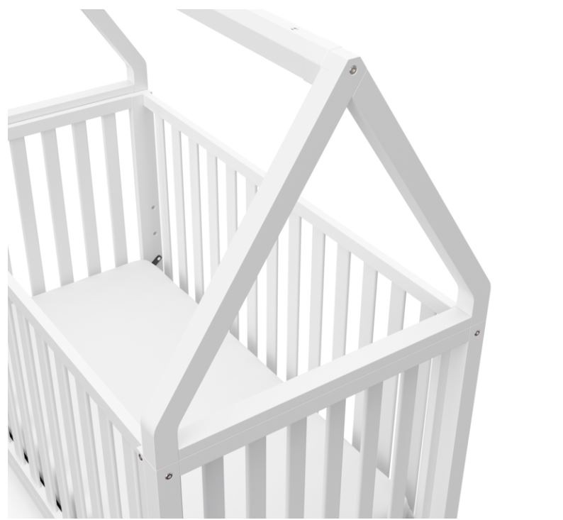 Storkcraft Orchard 5in1 Convertible Canopy Crib, White Canadian Tire