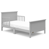 Graco Bailey Toddler Bed, Pebble Grey Front_Three_Fourths_Angled_Right