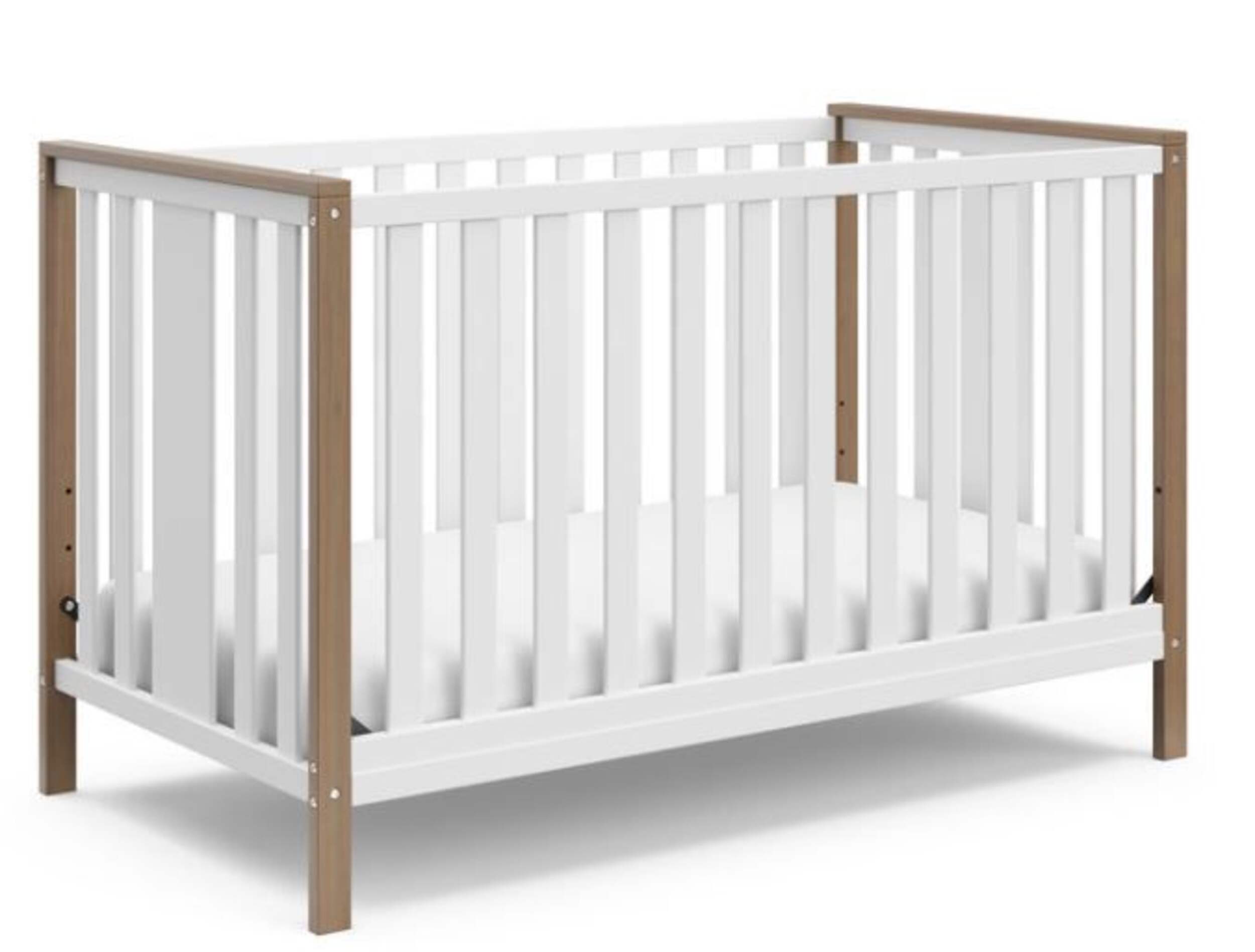 Storkcraft Modern Pacific 4-in-1 Convertible Crib, Vintage Driftwood Front_Three_Fourths_Angled_Right
