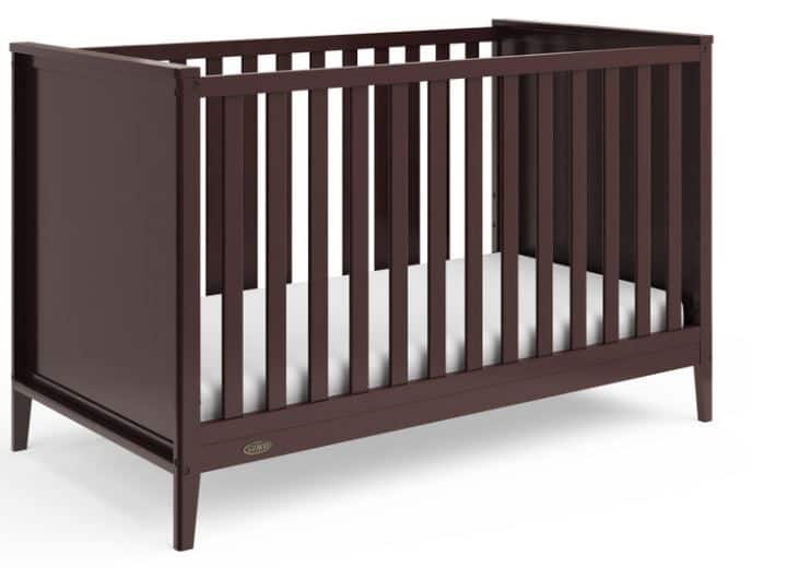 Graco crib hot sale espresso