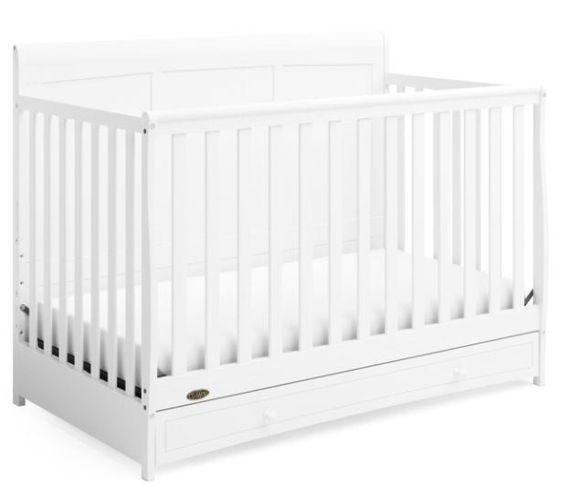 Graco Asheville 4in1 Convertible Crib with Drawer, White Canadian Tire