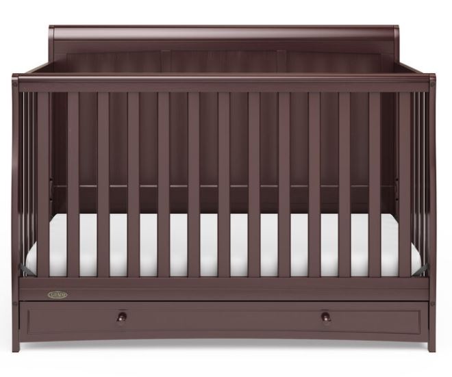 Graco Asheville 4in1 Convertible Crib with Drawer, Espresso
