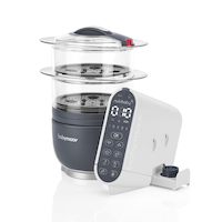 Babymoov Duo Meal Station Industrial Front_Three_Fourths_Angled_Right
