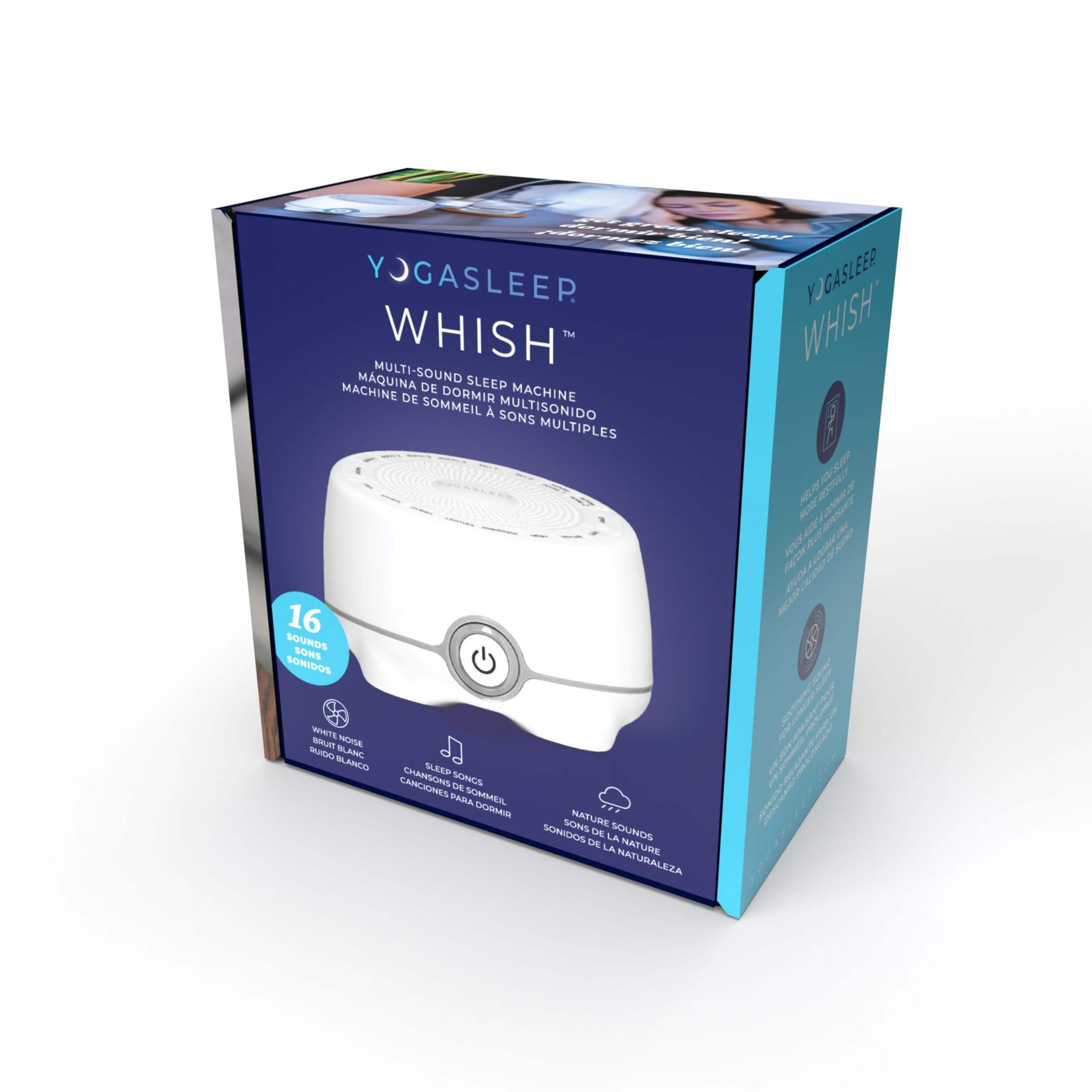Yogasleep Sound Machine - Whish Front_Three_Fourths_Angled_Left