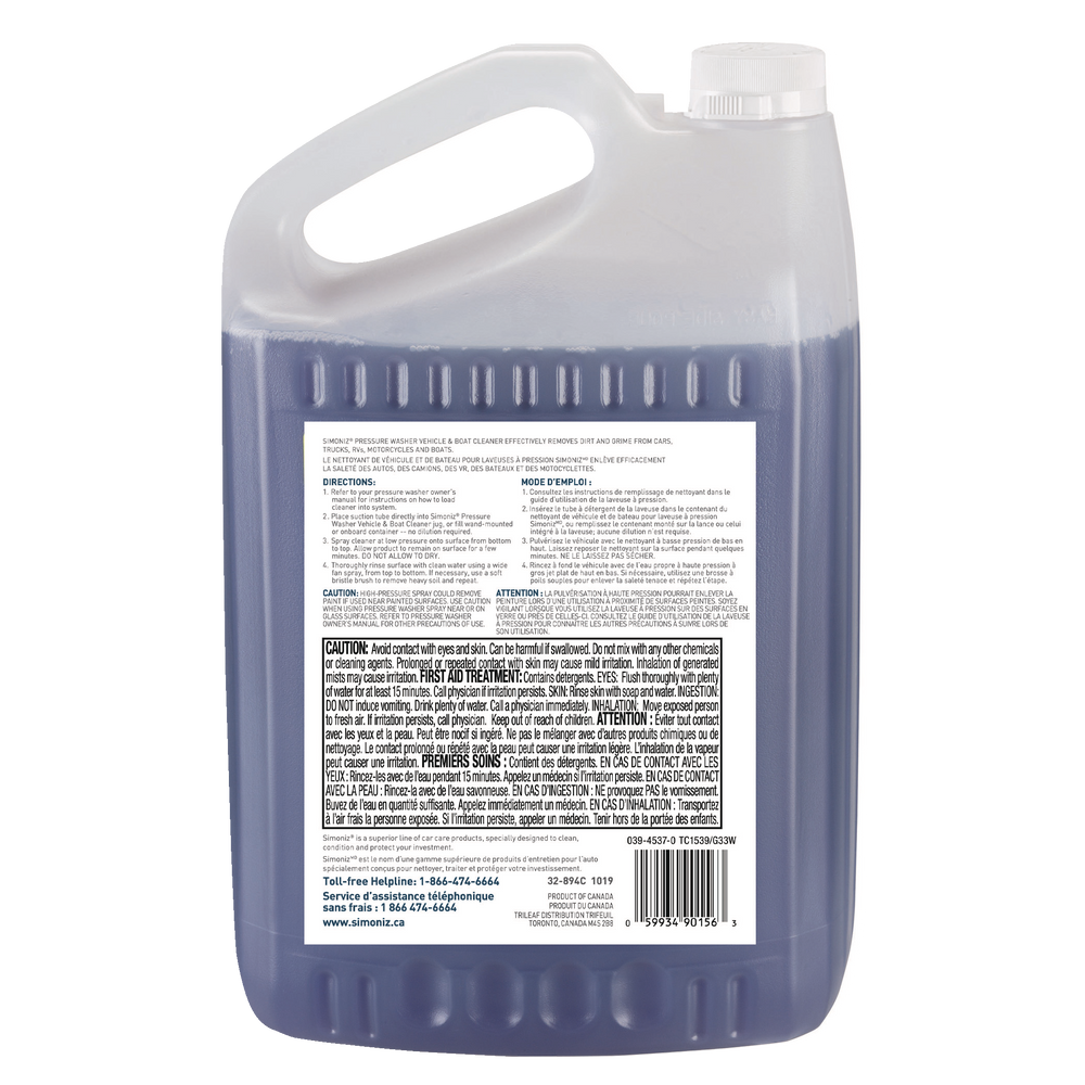 Simoniz NonToxic Vehicles & Boats ReadytoUse Pressure Washer