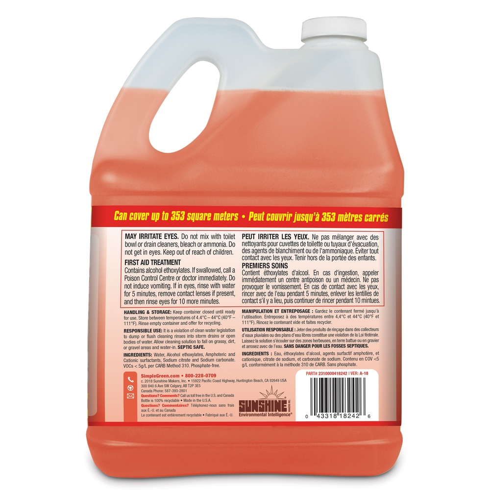 Simple Green Siding & Masonary Pressure Washer Detergent, 4L