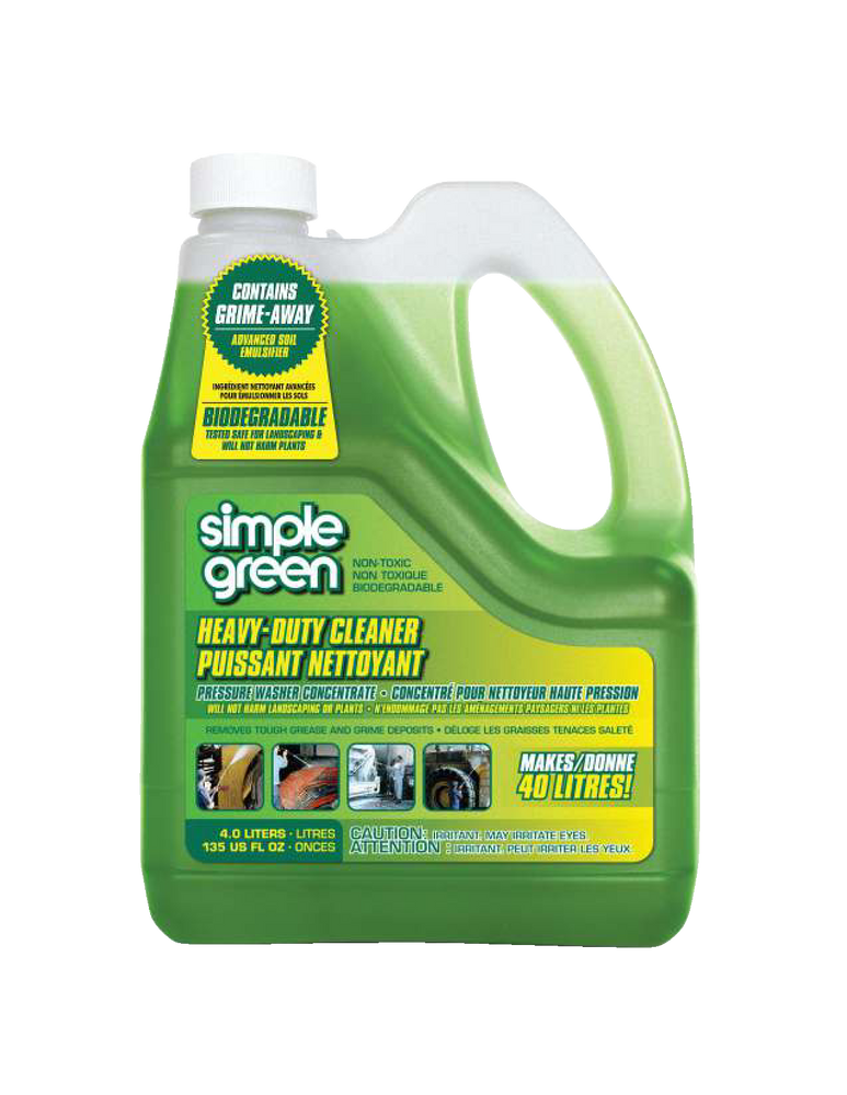 Simple Green Heavy-Duty Concentrate Pressure Washer Detergent, 4-L ...